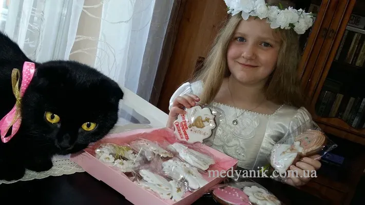 фото відгук на Пряники на перше Причастя від Медяник